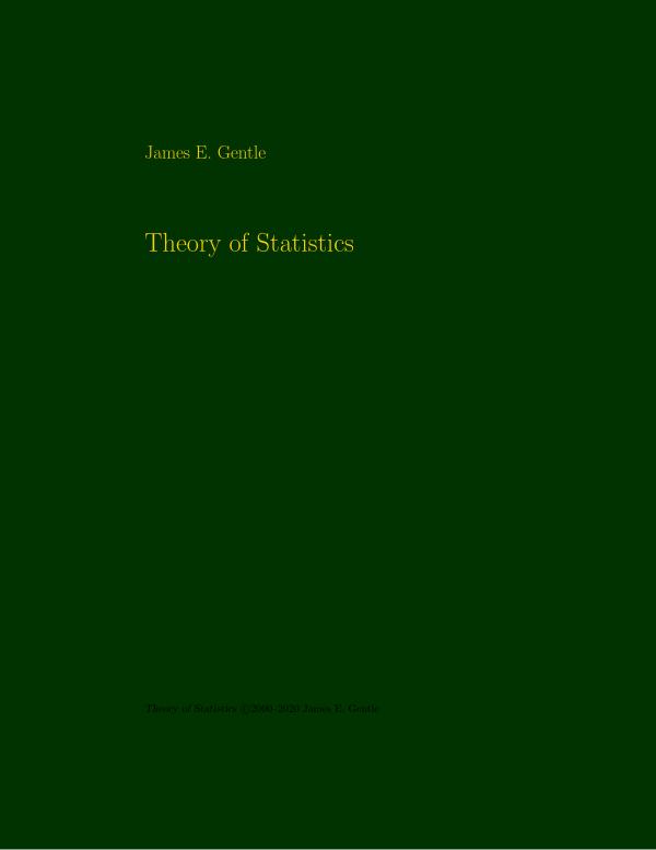 Theory of Statistics, James E. Gentle,