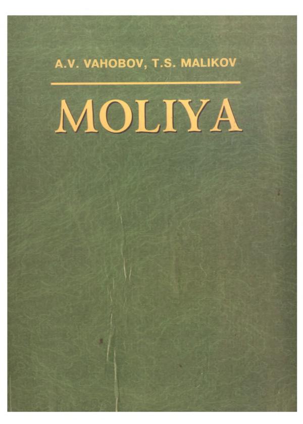 Moliya kitob.A.V. VAHOBOV, T.S. MALIKOV