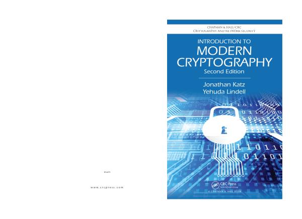 Katz J., Lindell Y. Introduction to modern cryptography